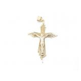 4.9g 10k yg cross pendant;