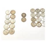 10 - HALF DOLLARS FRANKLIN 1948-1963; 2 - HALF