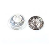 SILV LIBERTY 1886-1986 1OZ; 10 roubles .9636oz