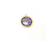 7.9g 21k yg round pendant;