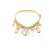 31.3g 18k yg charm bracelet;