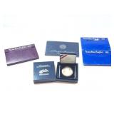 2 - PROOF SET 1970; DOLLAR LIBERTY LOUIS BRAILLE