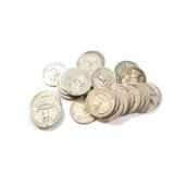 27 - QUARTERS WASHINGTON 1937-1958;