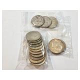 11 - HALF DOLLARS KENNEDY 1964-1969; 3 - HALF