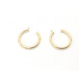 2.5g 14k yg pr broken hoop earrings;