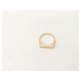 6.7g 14k yg ring;
