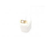 6.7g 14k yg ring with approx .66ct round diamond