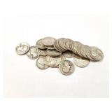 27 - QUARTERS WASHINGTON 1938-1964;