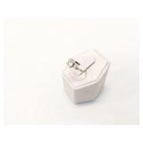3.4g platinum ring with approx .81ct diamond (J/K