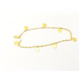 7.1g 21k yg bracelet;