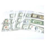 2 - SILV CERTS $1 1928 & 1935, 3 - NOTES $2 1928;