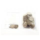 54 - DIMES ROOSEVELT 1946-1964; 3 - HALFDIMES