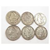 6 - DOLLARS MORGAN 1880-1896;