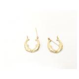 1.9g pr 14k yg hoop earrings;