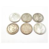 6 - DOLLARS MORGAN 1879 - 1888;