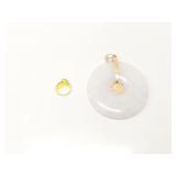 approx 1.3g 14k yg piece that attaches to chain