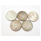 5 - DOLLARS PEACE 1922 - 1924;
