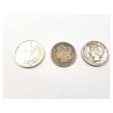 AMER SILV EAGLE $1 1991; DOLLAR MORGAN 1896;