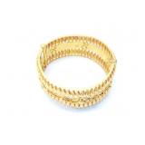 32.7g 21k yg large bracelet;