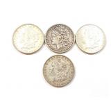 4 - DOLLARS MORGAN 1878-1902;
