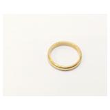 3.8g 14k yg plain band;