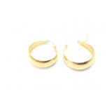 3.6g 14k yg hoop earrings pr;