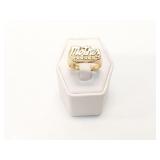 5.9g 10k yg ring with "mother" on top;