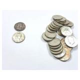 2 - HALF DOLLARS KENNEDY 1952; 30 - HALF DOLLARS