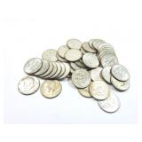 40 - HALF DOLLARS KENNEDY 1967;