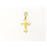 2.9g10k yg cross pendant;