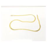 13.4g14k yg herringbone chain;
