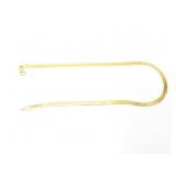 13.4g14k yg herringbone chain;