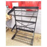 STEEL STORAGE RACK- APPROXIMATELY 5 FOOT TALL