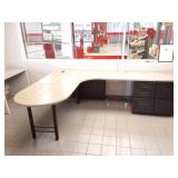 ENTIRE OFFICE CONTENTS- WRAP AROUND DESK- FILE