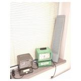 2 TIME CLOCKS AND CARD BOARD-