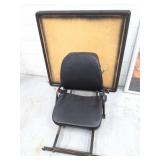 SEAT ON HINGES AND 3 BULLETIN BOARDS