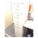 5 DRAWER METAL UPRIGHT FILING CABINET