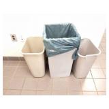 3 GARBAGE CANS