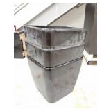3- LARGE PLASTIC PLANTERS- APPROXIMATELY 18