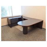 OFFICE FURNITURE- WRAP AROUND DESK WITH CHAIR AND