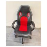 ROLLING OFFICE CHAIR- HAS SOME WEAR ON ARM RESTS