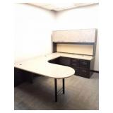 WRAP AROUND OFFICE DESK SET