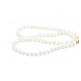 NECKLACE, 14K PEARLS, 5.7MM