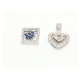 PENDANT, 1 DIAMOND, 18K GOLD, 1-DIAMOND/