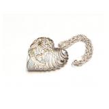 PENDANT + BRACELET, STERING SILVER, 15.6G