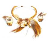 NECKLACE + EAR RING SET FEATHER