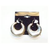 EAR RINGS, STERLING SILVER, 12.2G
