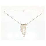 NECKLACE, STERLING SILVER, 6.5G