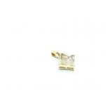 PENDANT, .5CT TOTAL WEIGHT DIAMOND, 14K GOLD,