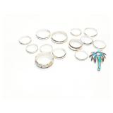 RING , STERLING SILVER + MISC. LOT, 24G